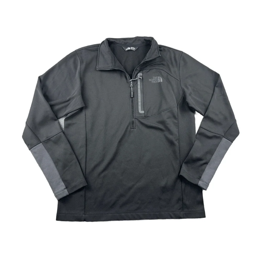 North Face 1/4 Zip Pullover Men M Black‎ Colorblock Gorpcore Outdoor Activewear